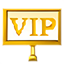 Letrero Exclusivo VIP de Oro