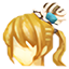 Minisombrero de Copa Dorado