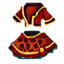 Ropa Ajedrez Roja de Conejito para Niñas