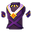 Traje de guerra de la espada de acero
