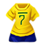 Uniforme Brasileño Camisa 7 para chicas