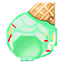 Sombrero de Sprite de Helado de Menta