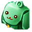Mochila Verde de Conejo Gomita
