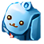Mochila Conejo Gomita Az.