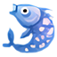 Pez Azul Brillante