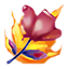 Flor del Paraíso en Llamas