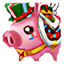 Cerdito Fantasía Rosa