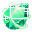 Fragmentos de Cristal Espaciotemporal Verde