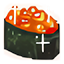 Súper Sushi de Hueva de Salmón