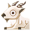 Muñeco de Cabra de Cuernos Torcidos