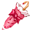Paraguas de Puntilla Rosado