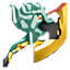 Hacha León Verde de Ewan Reforzada