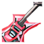 Guitarra Eléctrica Rosa